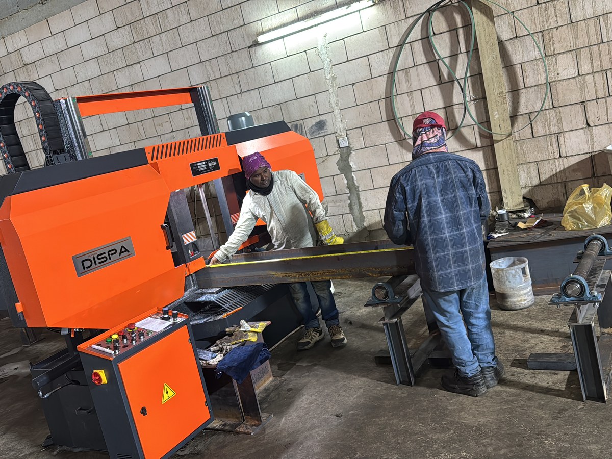AZS workshop team operating cutting equipment